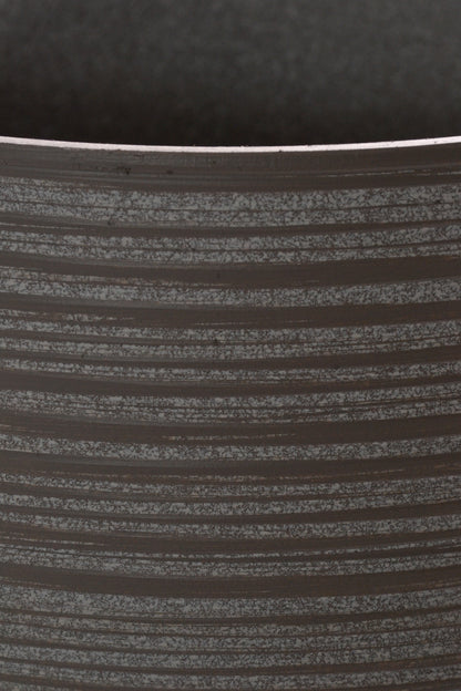 11" X 14" Fiber Resin Carved Tall Planter Taupe