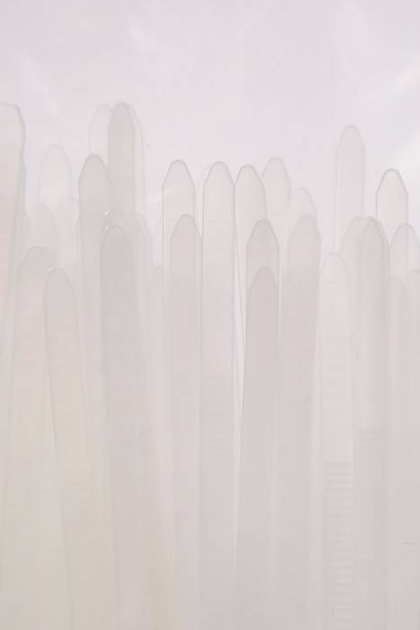 5 X 200mm Plastic Locking Ties White Pkg/100