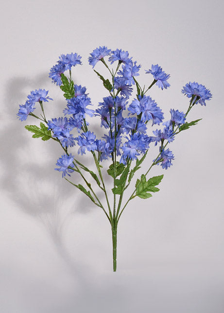 21&quot; Silk Cornflower Bush Blue