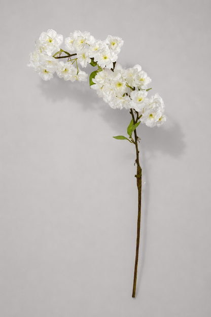 31" Silk Cherry Blossom Spray White