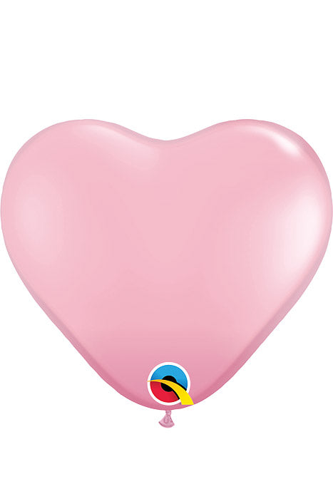 11" Heart Latex Balloon Pink Pkg/100