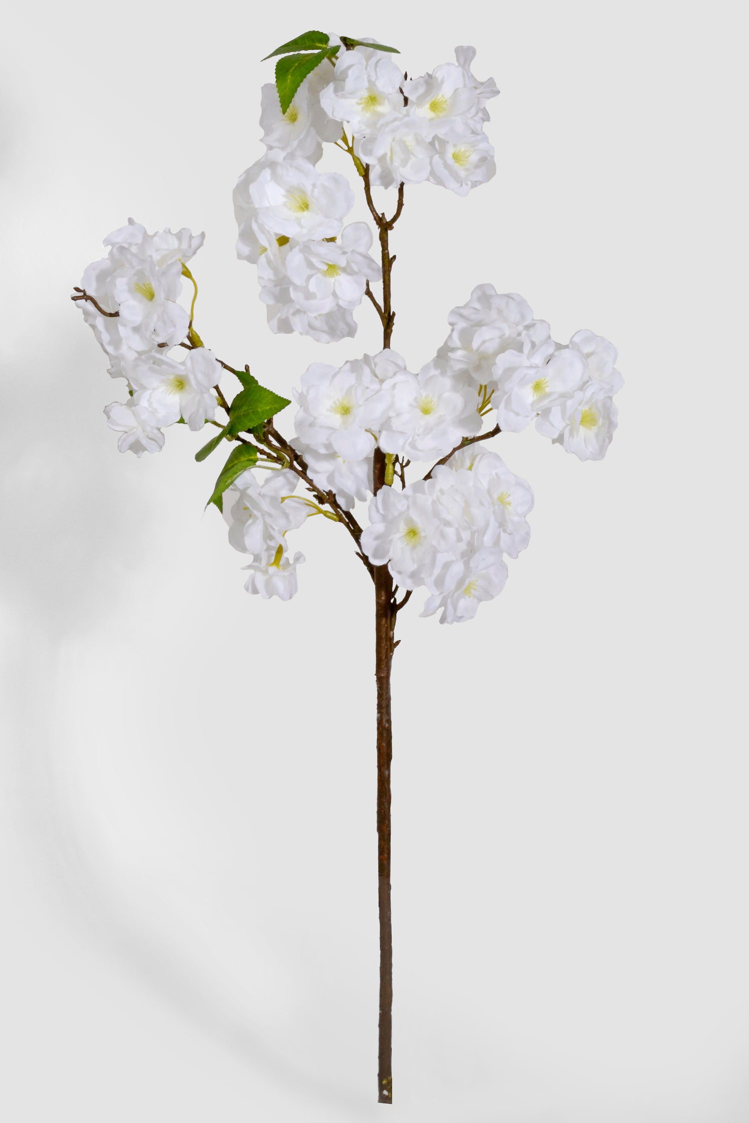 25" Silk Cherry Blossom Spray White