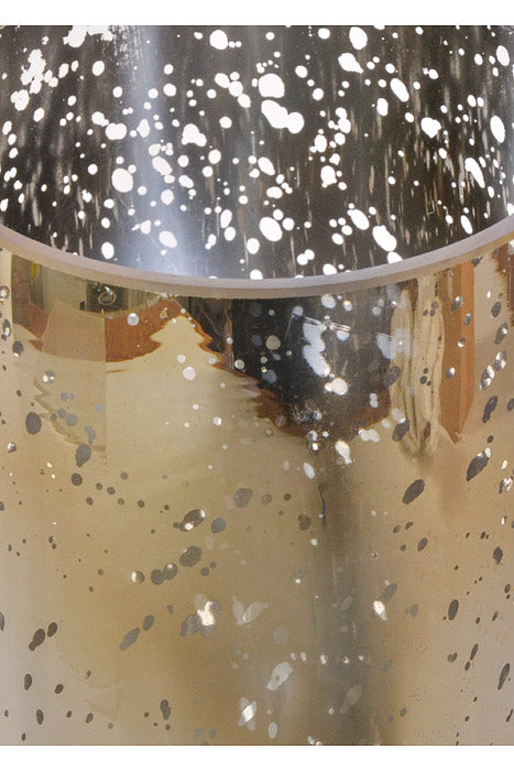 4" X 10" Mercury Glass Cylinder Vase Gold