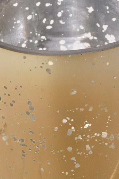 4" X 4" Mercury Glass Cylinder Vase Gold