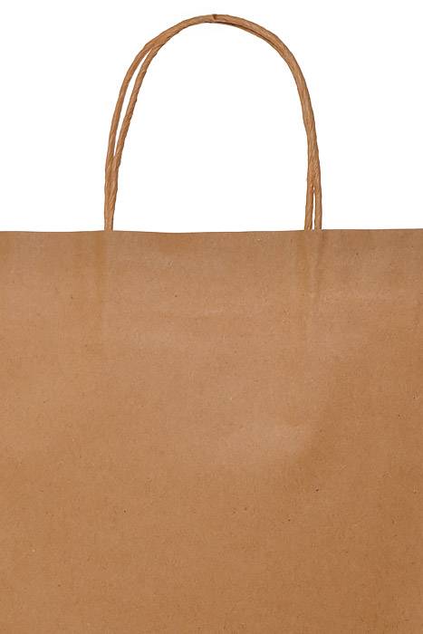 18 X 7.5 X 20" Jumbo Kraft Shopping Bag Natural Pkg/10