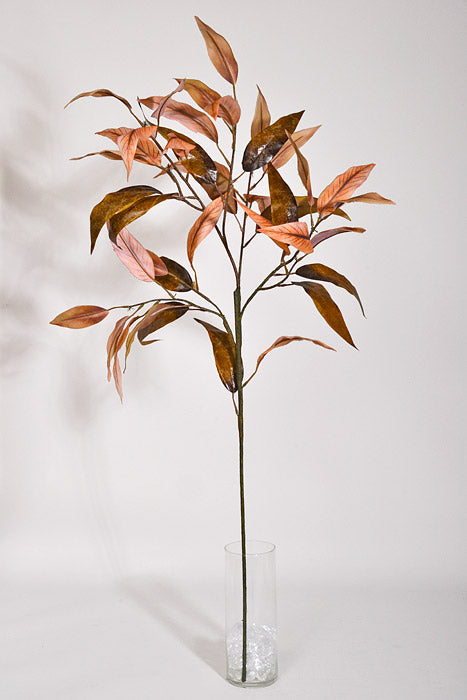 43" Fall Eucalyptus Spray Brown