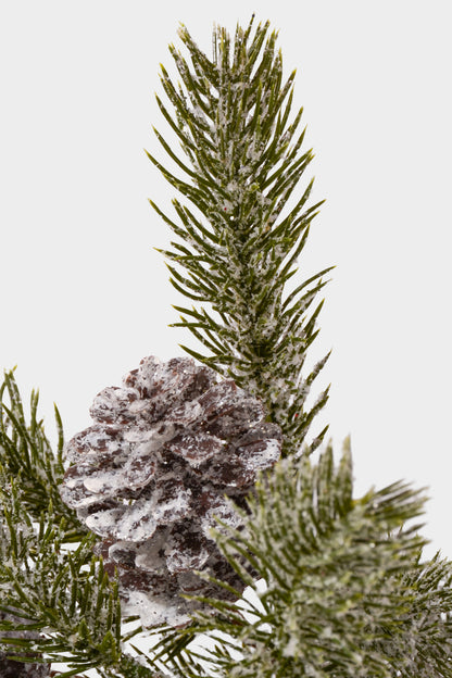 17" Snow Pine W/Cone Bundle Green