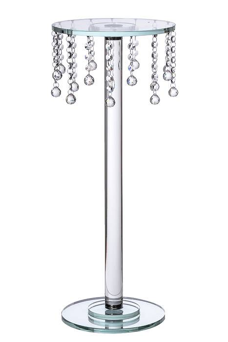 10" X 24.5" Crystal Bead Round Cake Stand