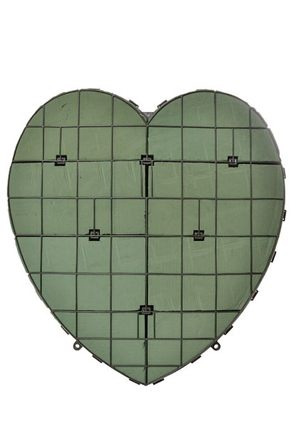24" Oasis Foam Solid Plastic Heart Green