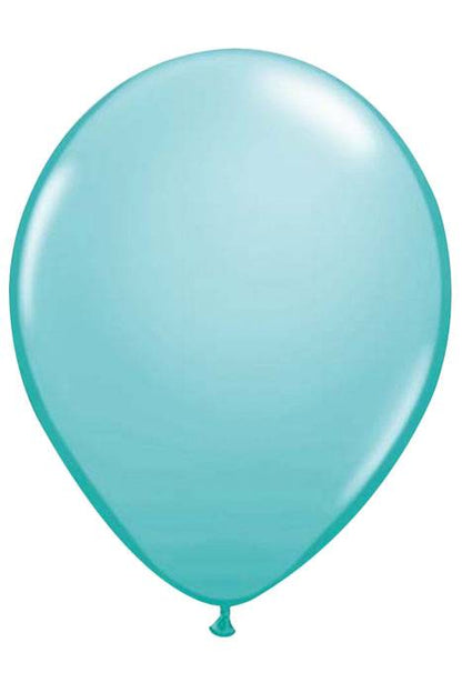 11" Plain Latex Balloon Caribbean Blue Pkg/100