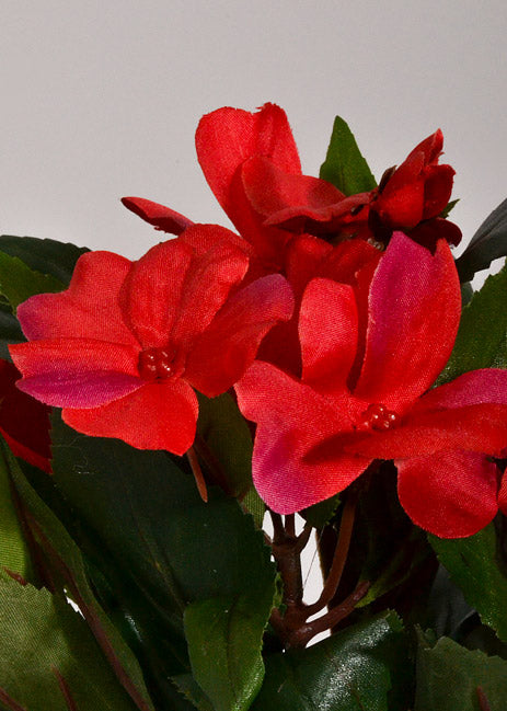 11&quot; Silk Impatiens Bush Red