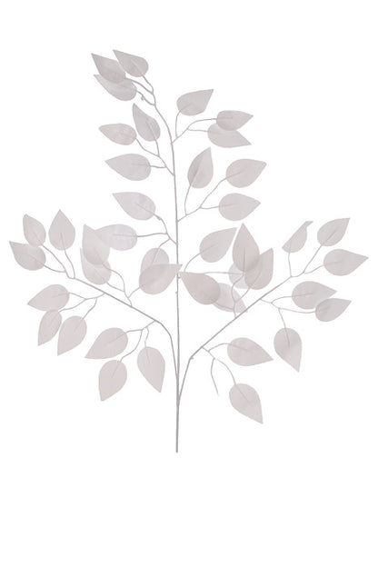 23.5" Silk Ficus Spray White PKG/12