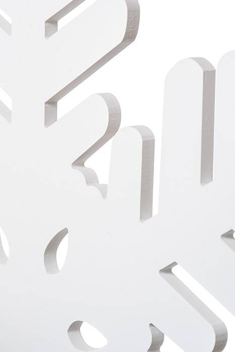 28.75" Snowflake Ornament White