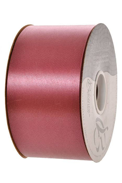 2-3/4&quot; X 100 YD Floral Satin Marsala
