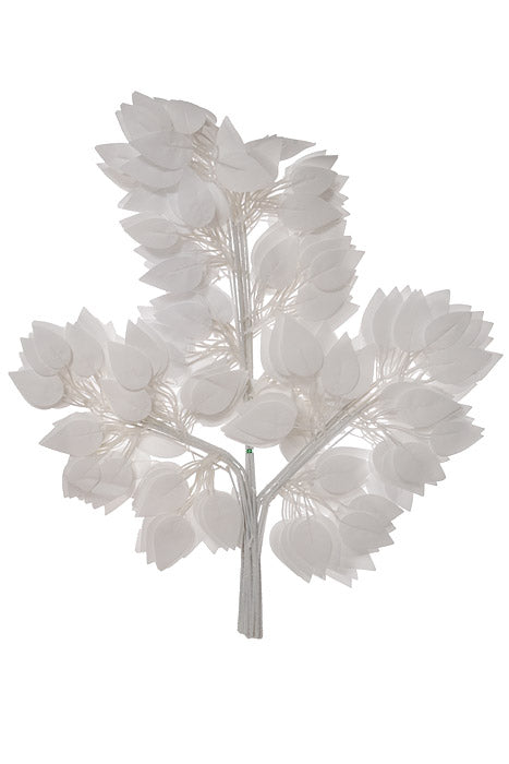 23.5" Silk Ficus Spray White PKG/12