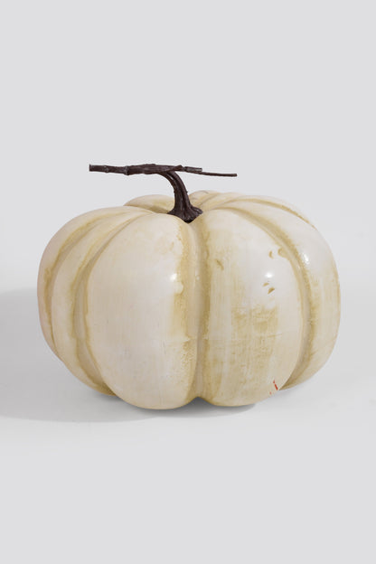 6.5" X 12" Vintage Farmstand Pumpkin/Gourd Cream