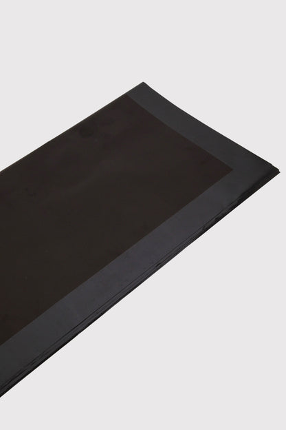 22.5" Flower Wrapping Paper With Edge Black Pkg/20