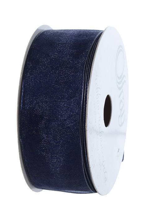 1.5" X 25yds Wired Encore Ribbon Navy