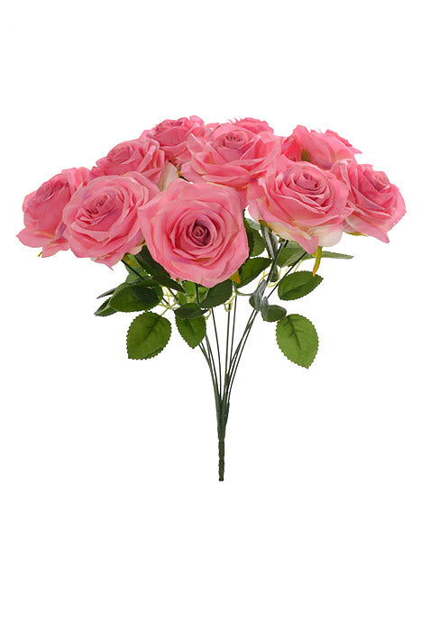 18.5" Silk Rose Bush Mauve