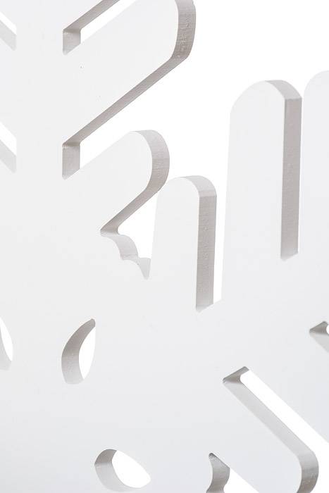 17.75" Snowflake Ornament White