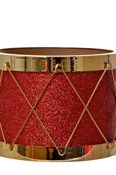 3.5"/4.25"/5.25"/7" Drum Ornament (Red/Gold) Set/4