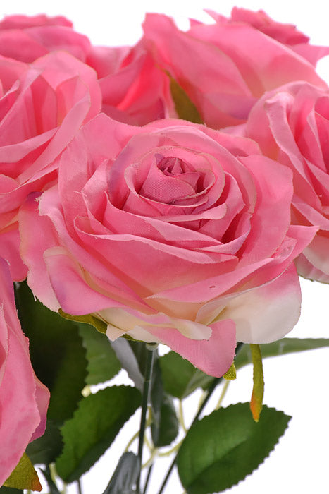 18.5" Silk Rose Bush Mauve