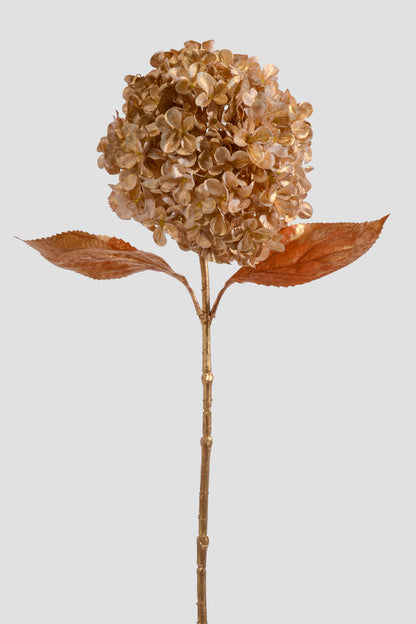 27" Single Hydrangea Spray Gold