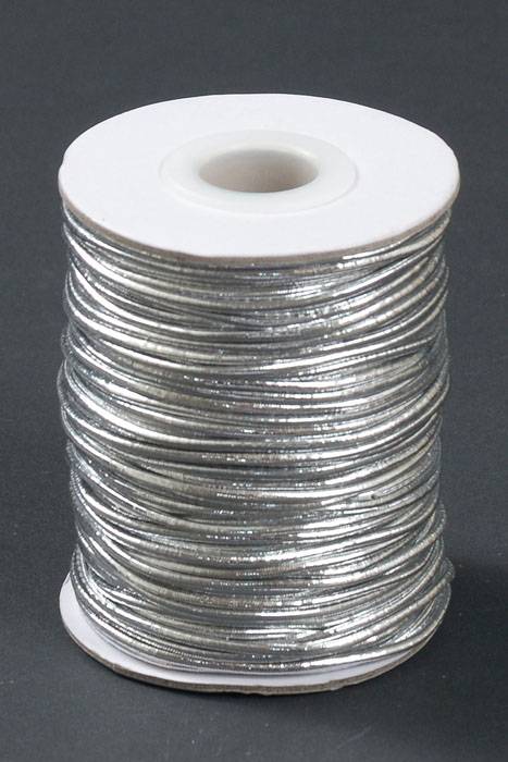 50yds Metallic Elastic Cord Silver