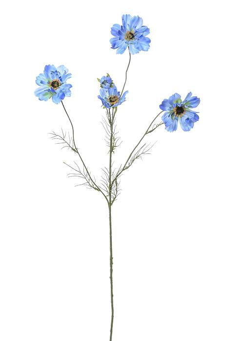 32" Silk Cosmos Spray Blue