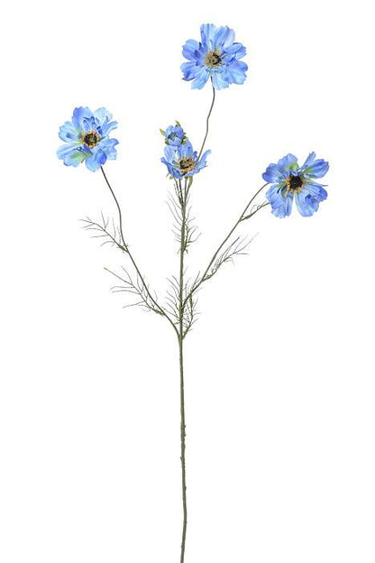 32" Silk Cosmos Spray Blue