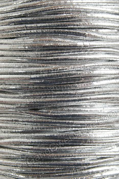 50yds Metallic Elastic Cord Silver