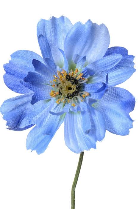 32" Silk Cosmos Spray Blue