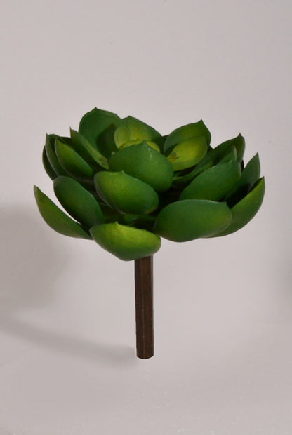 5" X 6" Artificial Real Touch Echeveria Pick Green