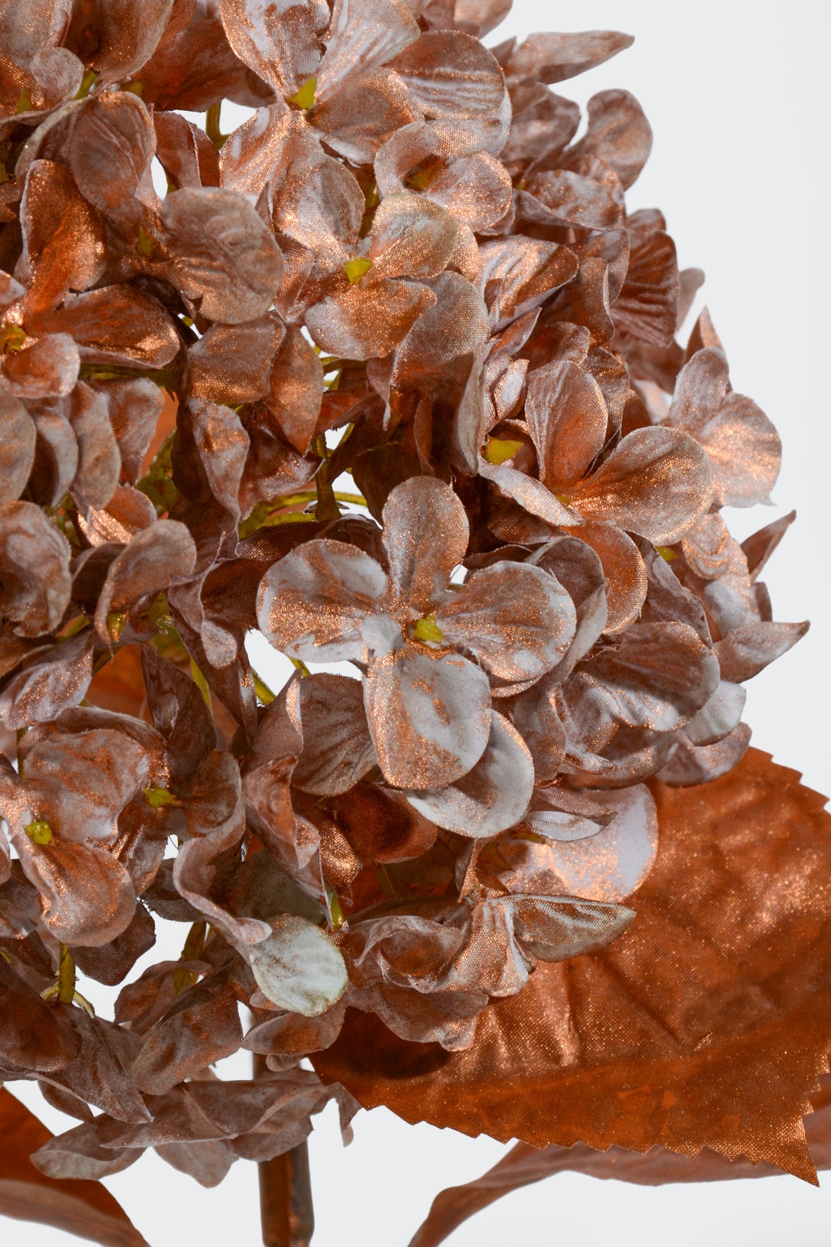 27" Single Hydrangea Spray Copper
