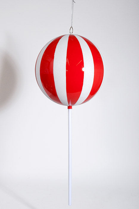 30" Lollipop Pick Red/White