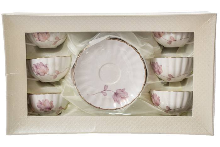 Ceramic Cup/saucer Set/6