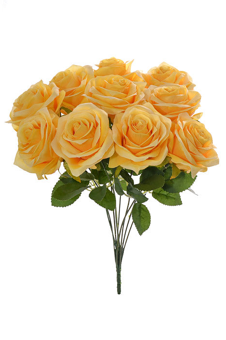 18.5" Silk Rose Bush Yellow