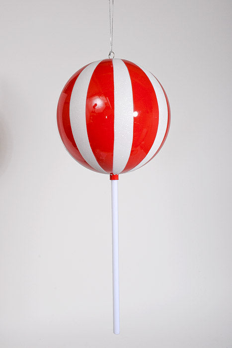 23" Lollipop Pick Red/White