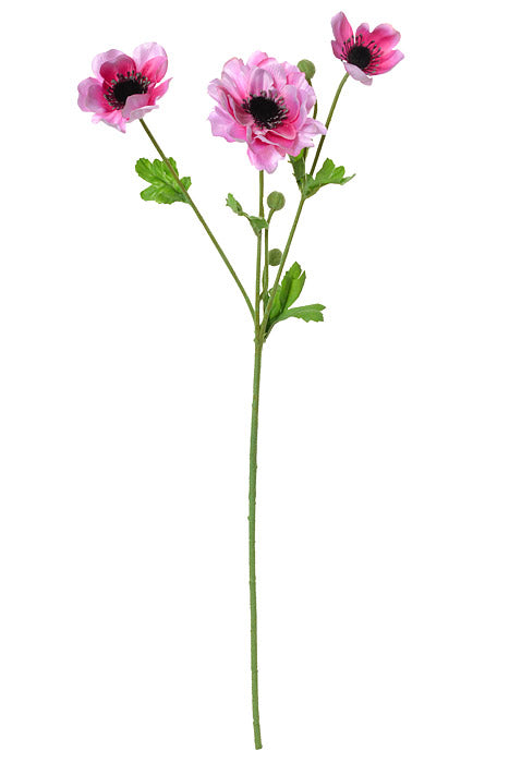 26&quot; Silk Anemone Spray Lavender