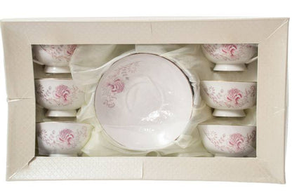 Ceramic Cup/saucer Set/6