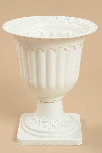8&quot; X 10&quot; Plastic Flower Pot White