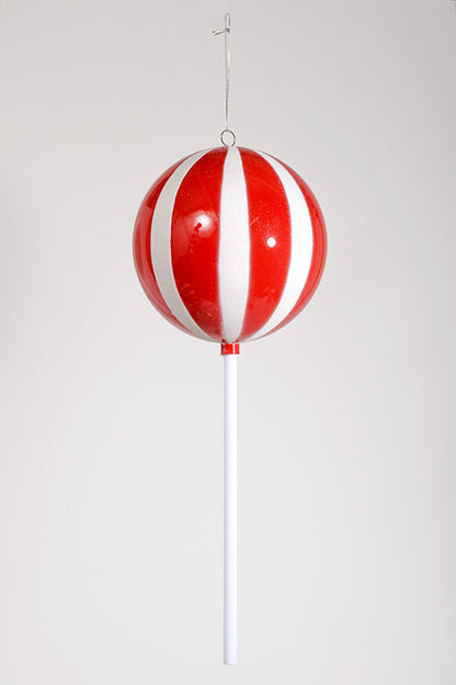 20" Lollipop Pick Red/White