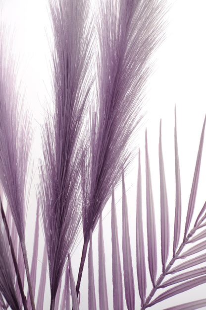 28" Pampas Grass Spray Eggplant