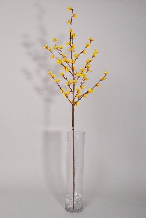 43.75" Silk Forsythia Spray Yellow