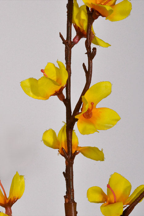 43.75" Silk Forsythia Spray Yellow