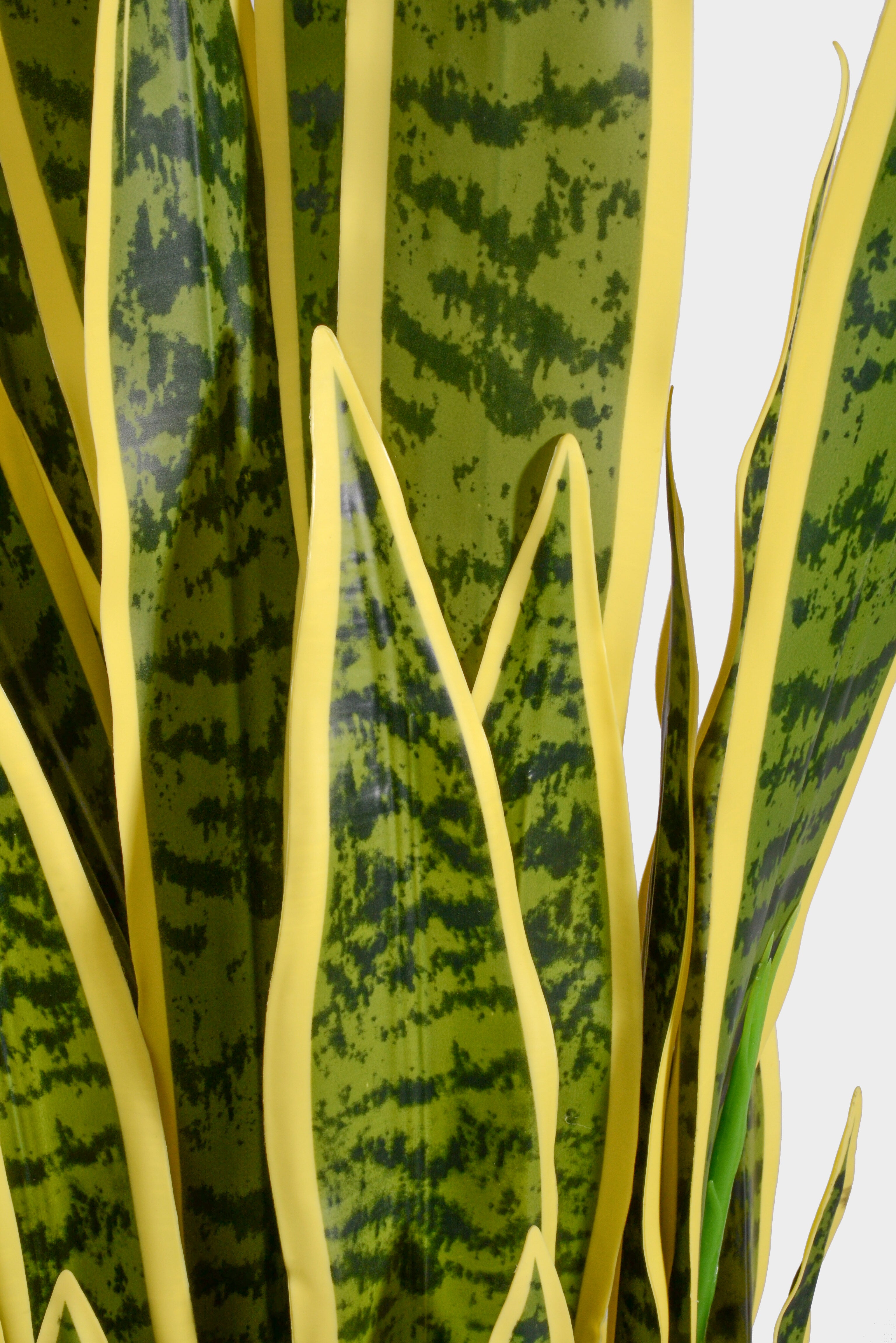 36" Artificial Snake Plant In Pot Green/Yellow