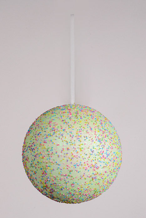10" Glitter Sparkling Ornament Green/Multi-Color