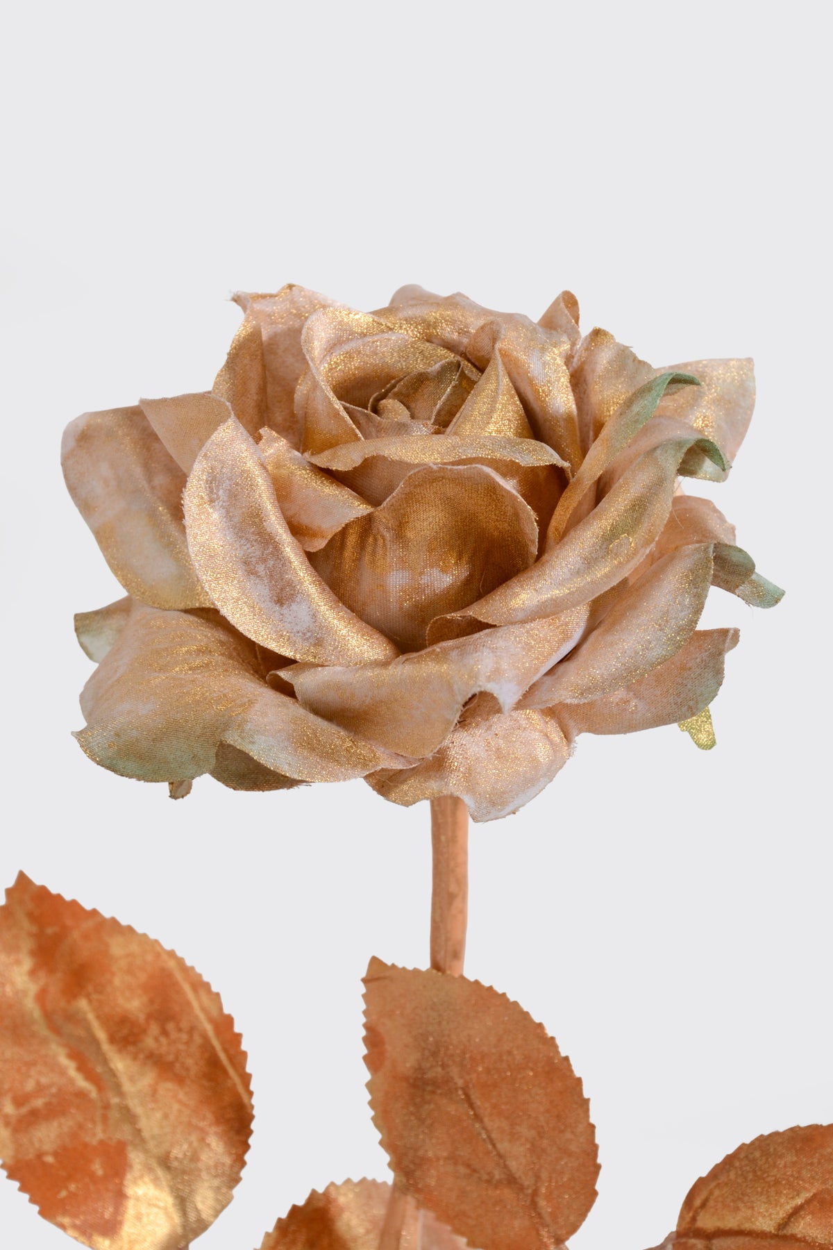 23" Single Rose Spray Gold