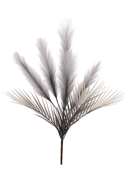 28" Pampas Grass Spray Grey