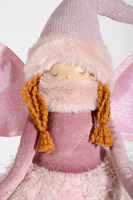 24" Sitting Angel Pink